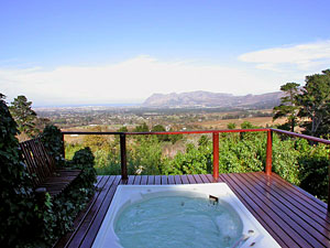 Constantia Vista - Cape Town - South Africa - Spa Bath with a view - click for larger image